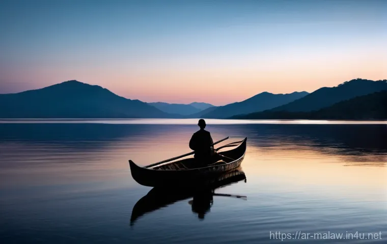 말라위에서 유령 이야기 및 미신 - **Prompt 1: Lake Malawi's Mystical Evening**
A serene and expansive wide shot of Lake Malawi at ...