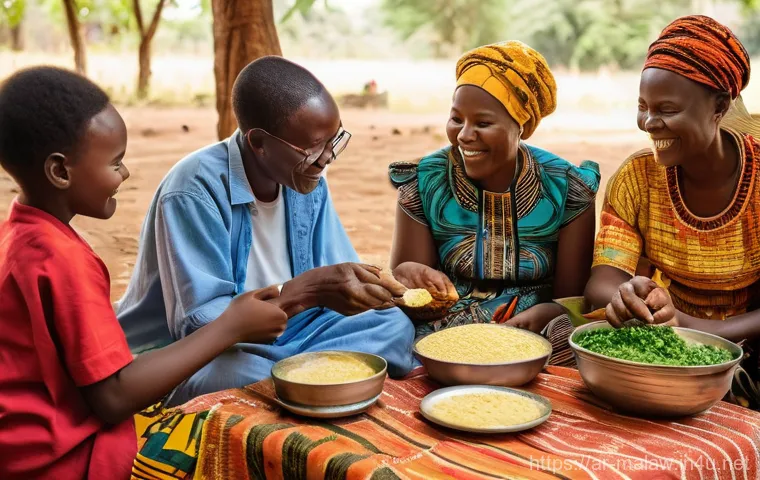 말라위 부족별 특성 - **Prompt:** A serene yet industrious image showcasing Malawian women engaged in traditional handicra... 말라위 부족별 특성 - **Prompt:** A serene yet industrious image showcasing Malawian women engaged in traditional handicra...